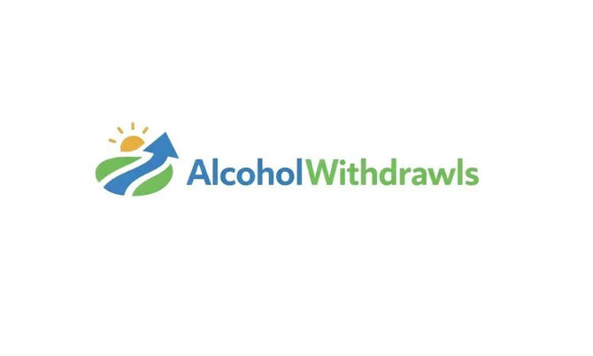 Screenshot of the AlcoholWithdrawls.com domain homepage, featuring the website's logo and main content about alcohol withdrawal resources.