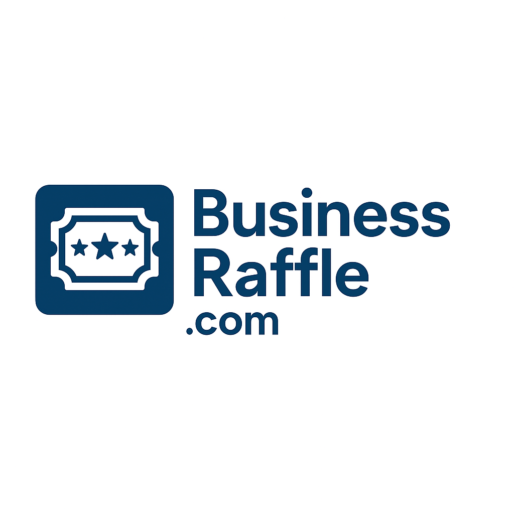 BusinessRaffle.com domain name displayed on a digital screen, representing the Nameify brand for business and domain branding.