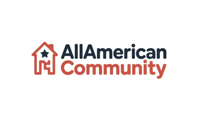 AllAmericanCommunity.com domain name displayed on a digital screen, representing the Nameify brand and online community website.