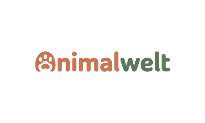 AnimalWelt.com domain logo featuring the Nameify brand, with a modern design and AnimalWelt text on a sleek background.