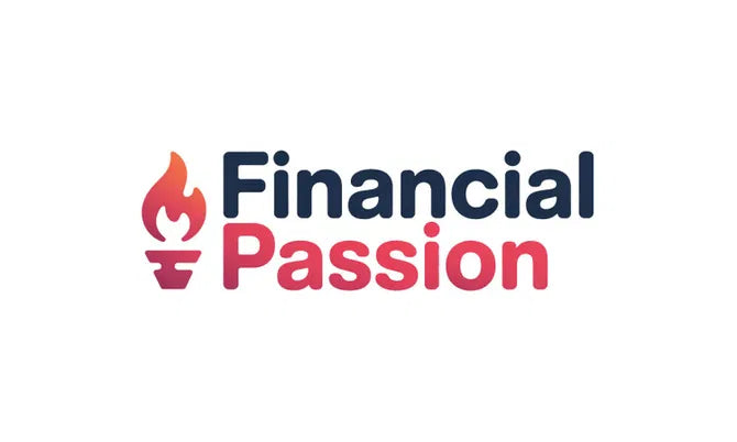 Logo image for FinancialPassion.com domain by Nameify, featuring a professional design with financial-themed elements.