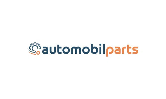 Nameify logo for AutomobilParts.com featuring a sleek design with modern typography and automotive-themed elements.