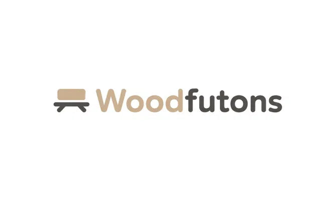 Logo image for WoodFutons.com domain featuring the Nameify brand, displaying a modern design with the brand name text.