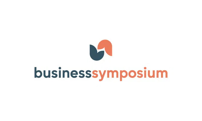 Nameify BusinessSymposium.com domain logo, featuring the website name and branding in a clean, professional design