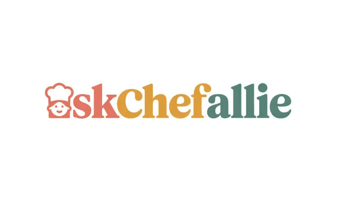 AskChefAllie.com domain logo with the Nameify brand, featuring a sleek design and the website name in a professional style.