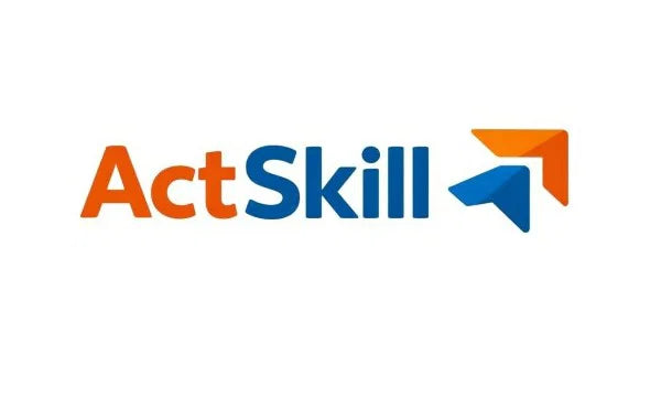 ActSkill.com domain logo by Nameify, featuring a modern design with the ActSkill branding in a professional style.