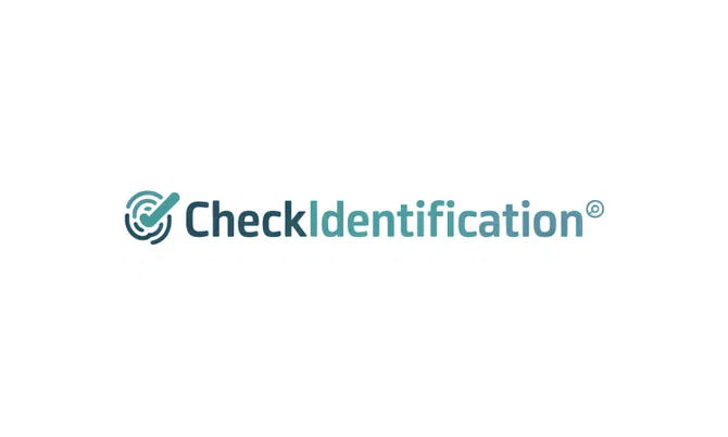 CheckIdentification.com domain logo by Nameify, featuring a sleek design with the brand name and modern graphics.