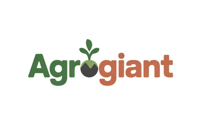 Agrogiant.com domain logo with Nameify branding, featuring a professional, modern design on a dark background.