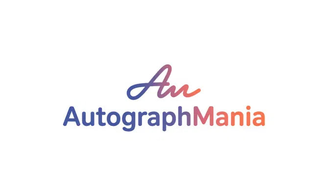 AutographMania.com domain logo featuring the Nameify brand logo with a modern design and stylized text.