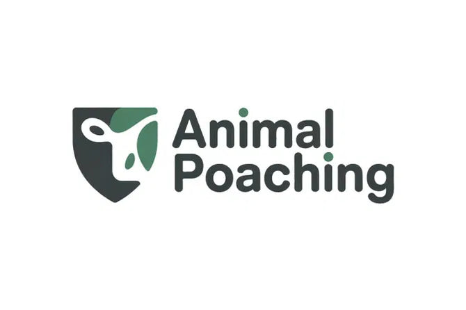 Logo image for AnimalPoaching.com domain by Nameify, featuring a wildlife conservation-themed design.