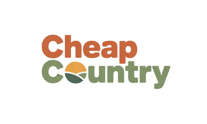 Nameify CheapCountry.com domain logo featuring the brand name and a simple graphic design on a white background