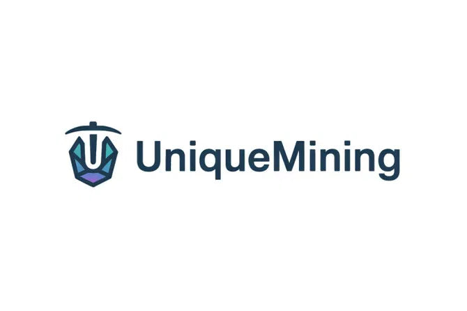 Nameify logo for UniqueMining.com domain, featuring a sleek design with modern typography and branding elements.