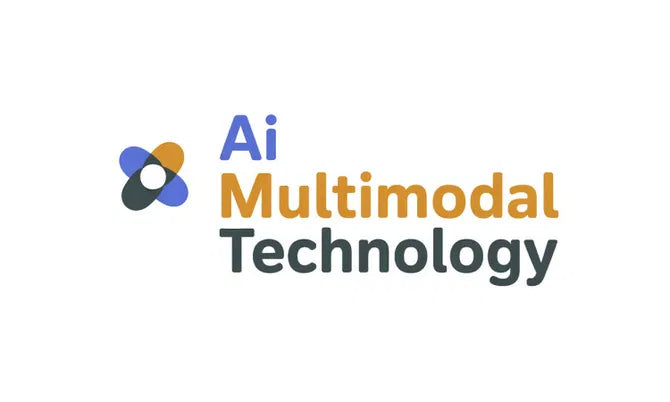 Nameify Aimultimodaltechnology domain logo featuring a modern design with the website name and branding elements.
