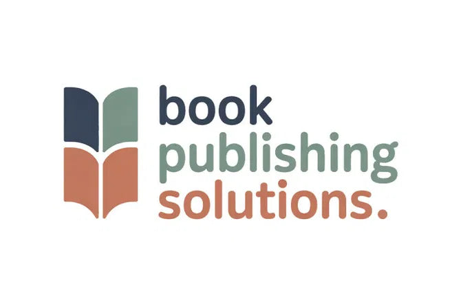 Nameify BookPublishingSolutions.com domain logo, featuring a sleek design for the publishing solutions website.
