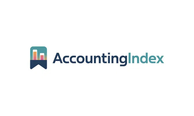 Domain name AccountingIndex.com displayed on a web browser with the Nameify branding at the top.