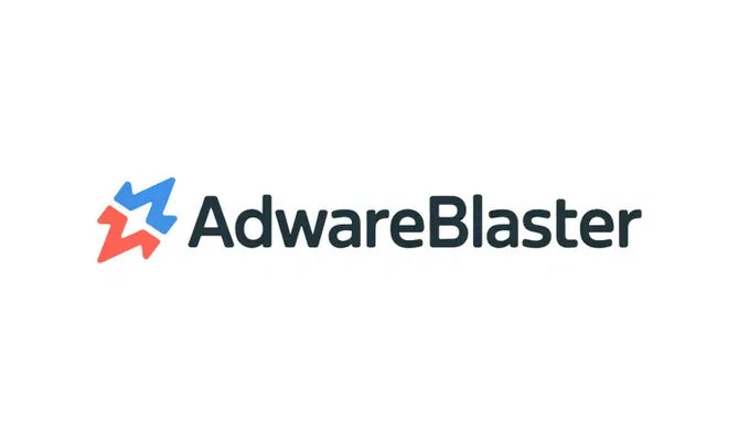 Screenshot of adwareblaster.com domain homepage by Nameify, showing website layout and branding elements.