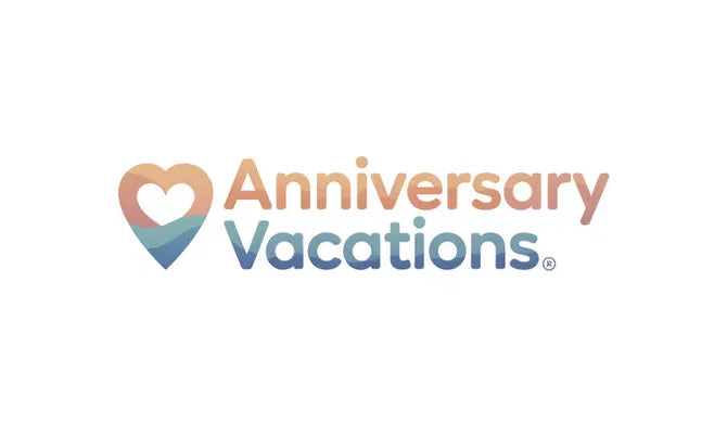 Domain name anniversaryvacations.com displayed on a web browser with a clean, professional design.