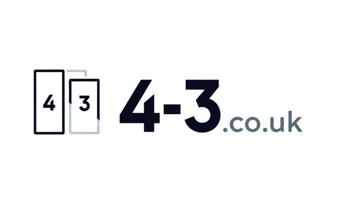 Nameify domain logo for 4-3.co.uk, featuring a sleek design with the 4-3.co.uk web address in a modern style.