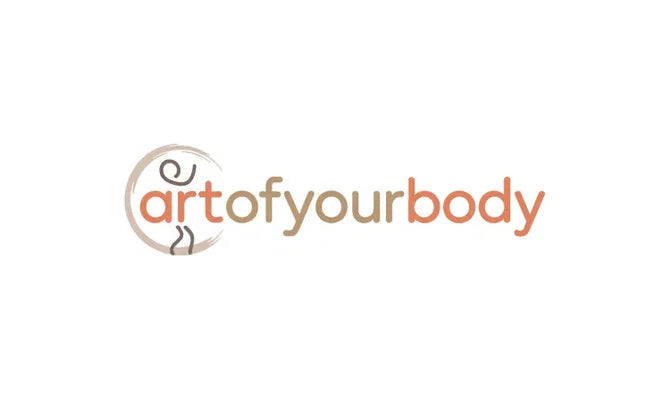 Logo image for ArtOfYourBody.com domain by Nameify, featuring a modern design with the brand name and artistic elements.