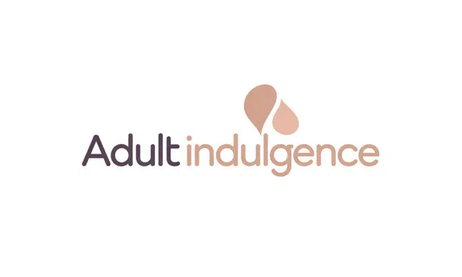 Logo for AdultIndulgence.com, a domain name by Nameify, featuring a sleek design with the brand name displayed prominently.