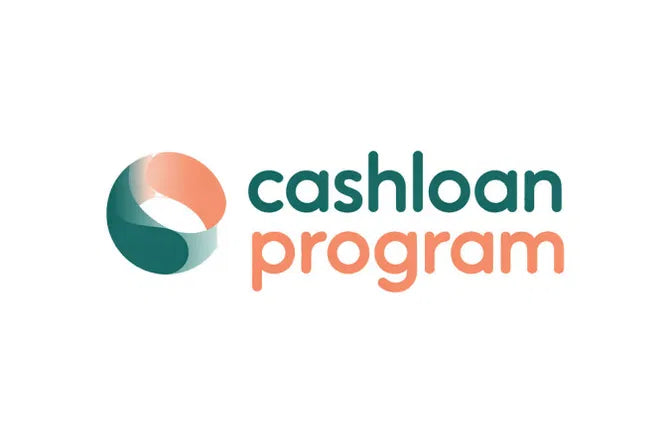 Logo for CashLoanProgram.com domain by Nameify featuring a clean design with the brand name on a professional background.