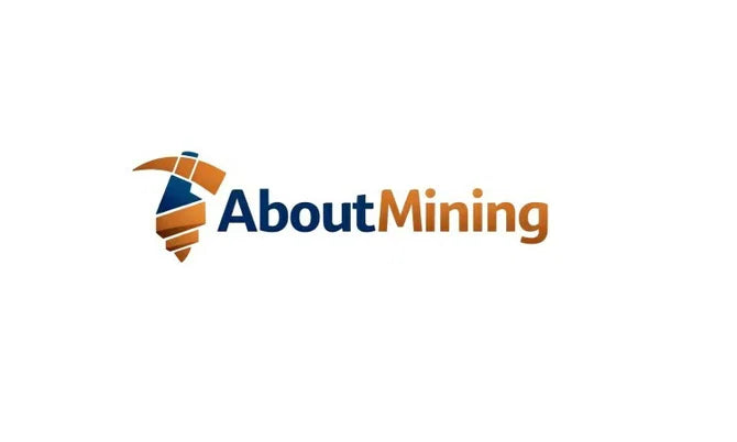 Logo image for AboutMining.com domain by Nameify, featuring a modern design with the AboutMining branding.