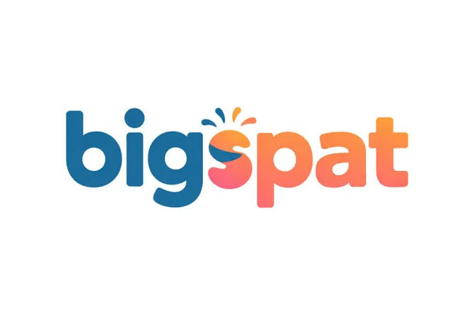 BigSpat.com domain logo by Nameify featuring a modern design and vibrant colors on a clean background.