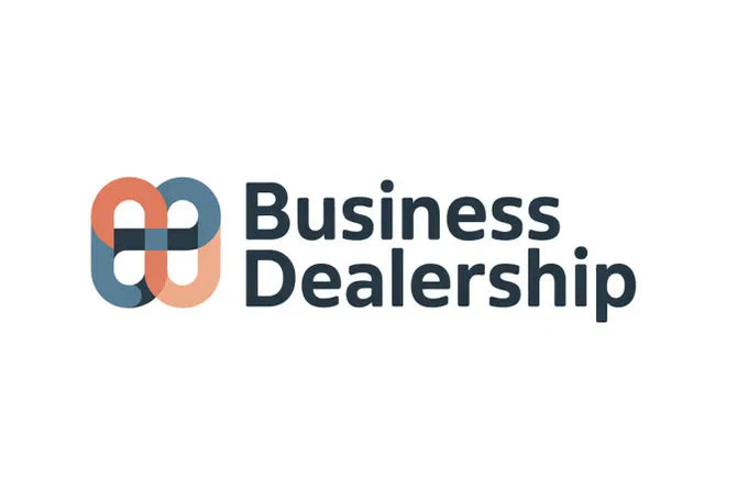Nameify BusinessDealership.com domain logo, featuring a professional design with the brand name and domain branding.