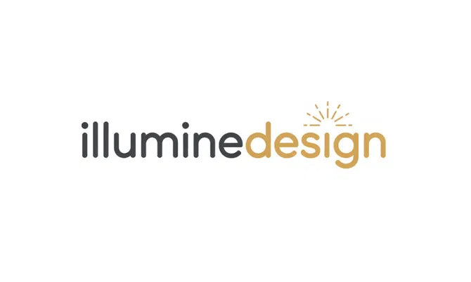 Nameify IllumineDesign.com domain logo, featuring a modern design with the IllumineDesign branding and graphic elements.