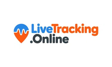 Logo image for LiveTracking.online domain by Nameify, featuring the brand's sleek design and modern branding elements.