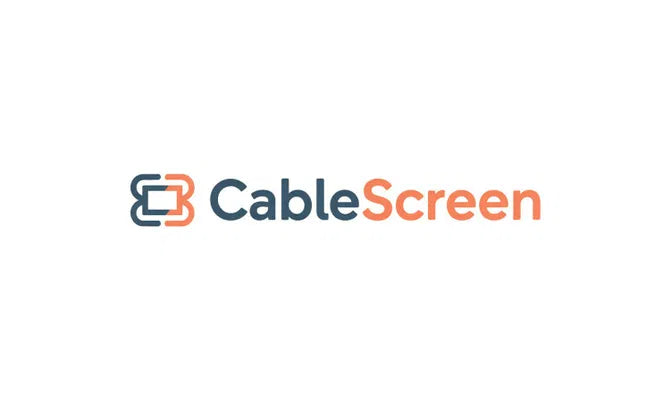 Nameify CableScreen.com domain logo, featuring a sleek design with the CableScreen brand name on a modern background.