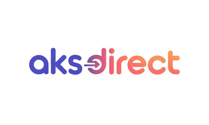 Nameify logo for AKSDirect.com domain, featuring a modern design with the brand name in sleek typography.