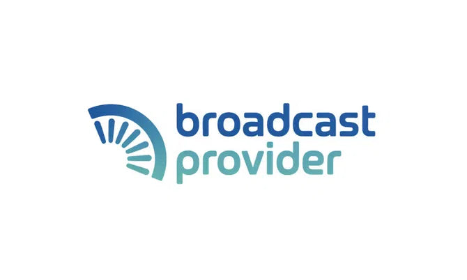 Nameify BroadcastProvider.com domain logo, featuring a professional graphic with the brand name for broadcasting services.