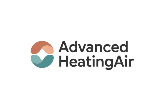 Logo image for AdvancedHeatingAir.com domain by Nameify featuring a modern design with the website's branding.