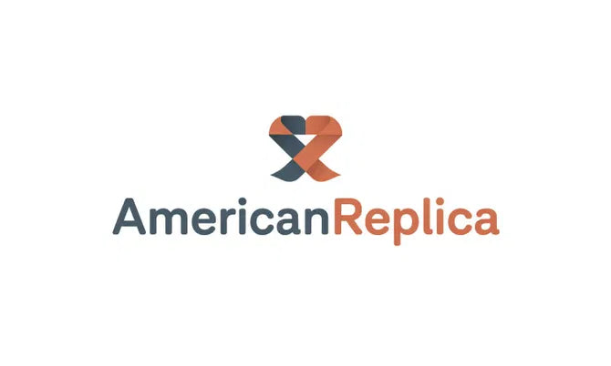 AmericanReplica.com domain logo featuring the Nameify brand name on a professional logo design.